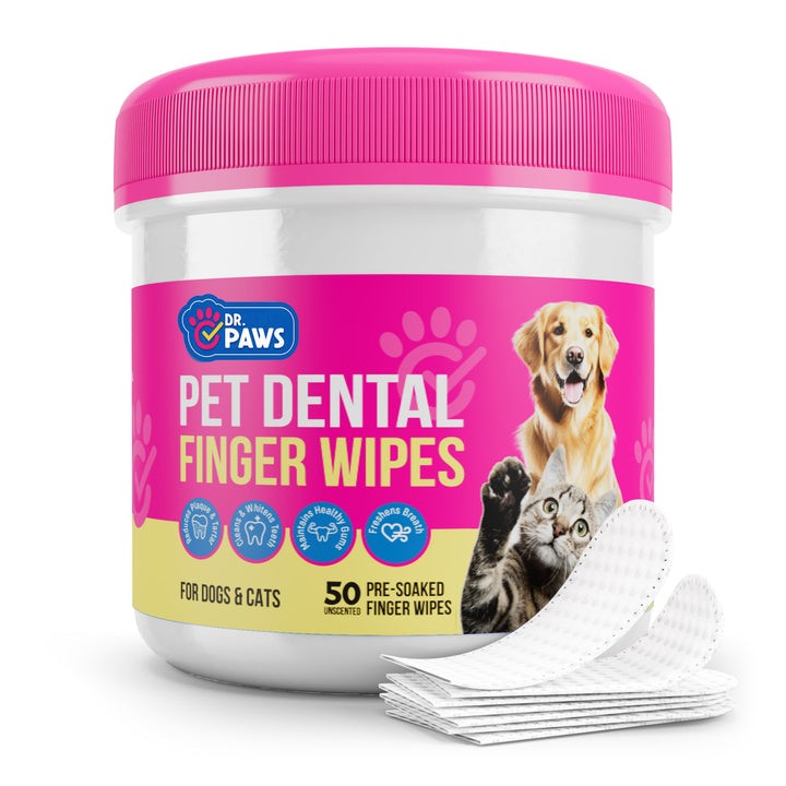 Dental Finger Wipes for Teeth Cleaning (50 Count)