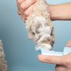 Espuma limpiadora para patas de perro: fórmula hidratante y resistente al lamido con cabezal de cepillo incorporado