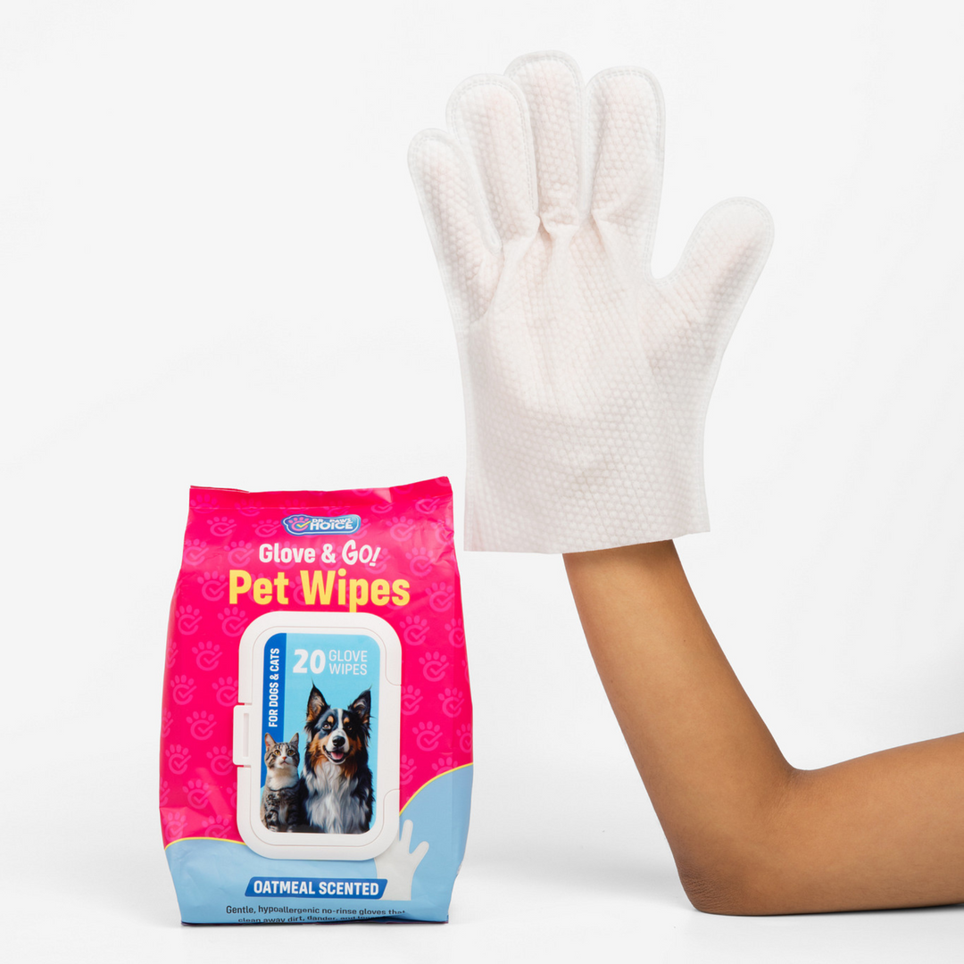 Toallitas de aseo Glove &amp; Go! para perros y gatos