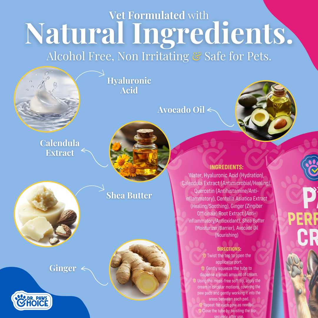 Crema Paw Perfection: protector y bálsamo reparador para patas de perro con aplicador de punta suave