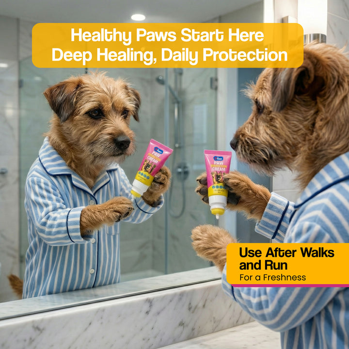 Crema Paw Perfection: protector y bálsamo reparador para patas de perro con aplicador de punta suave