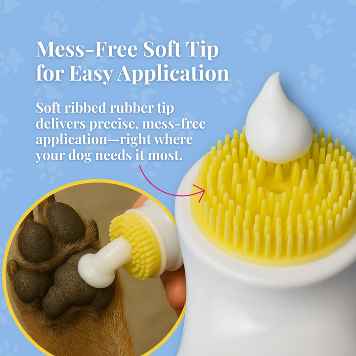 Crema Paw Perfection: protector y bálsamo reparador para patas de perro con aplicador de punta suave