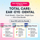 3-Pack Hygiene Bundle – Pet Dental, Ear, & Eye Finger Wipes