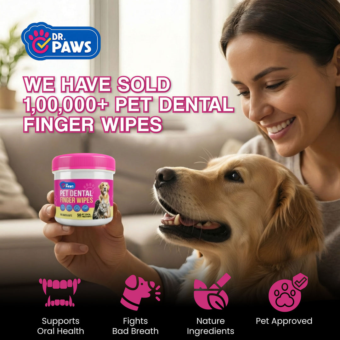 Dental Finger Wipes for Teeth Cleaning (50 Count)
