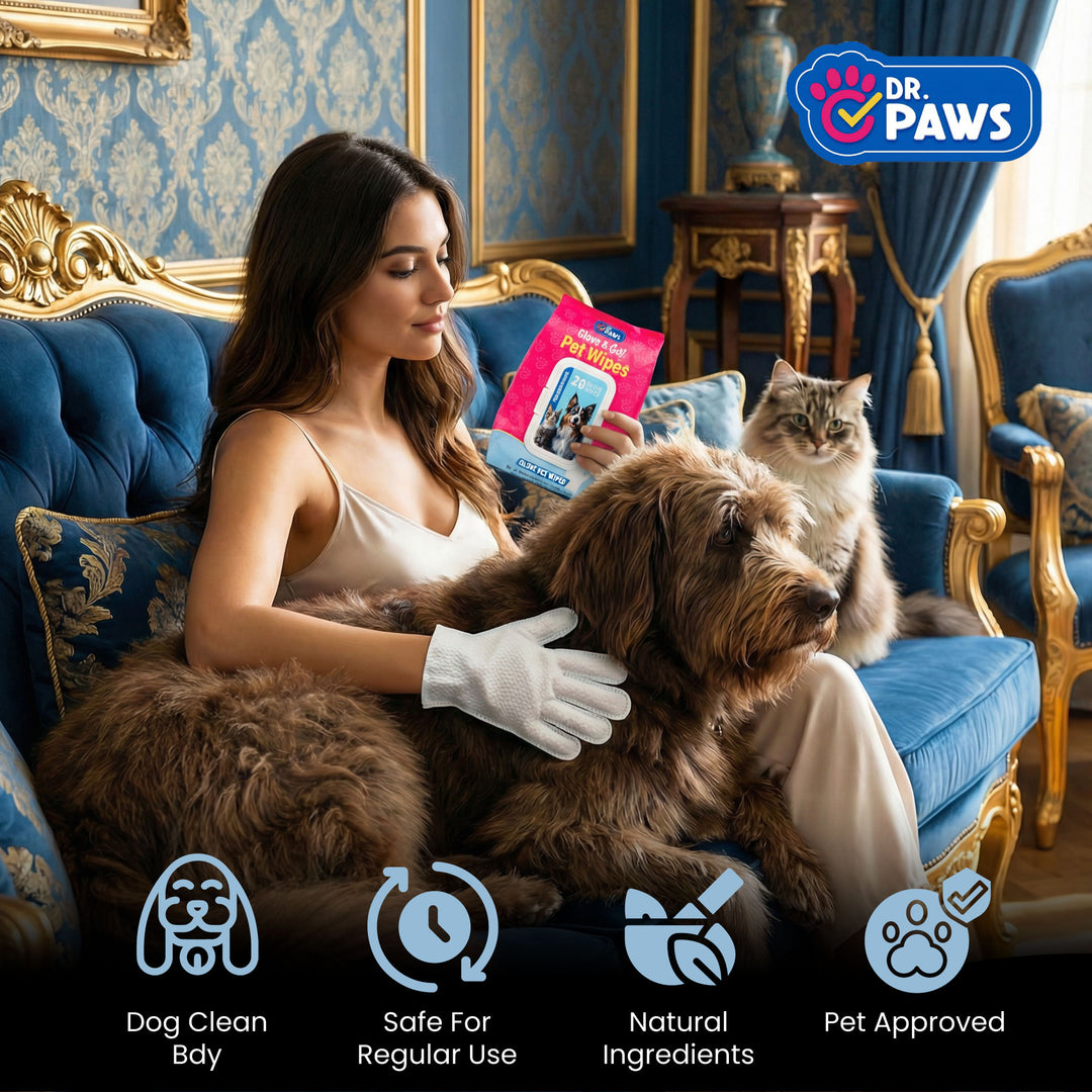 Toallitas de aseo Glove &amp; Go! para perros y gatos